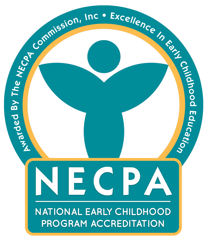 NECPA accreditation logo highlighting excellence and quality in early childhood education programs.